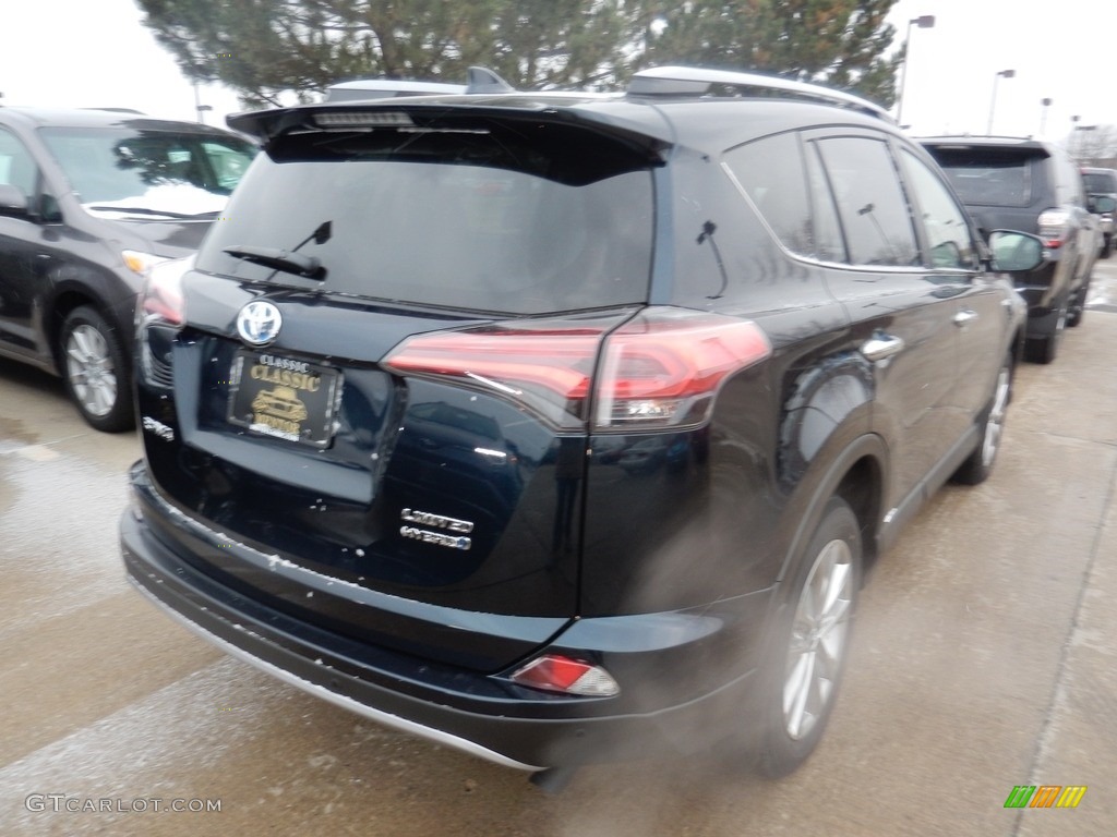 2018 RAV4 Limited AWD Hybrid - Galactic Aqua Mica / Black photo #2