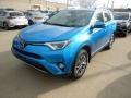 Electric Storm Blue 2018 Toyota RAV4 XLE AWD Hybrid