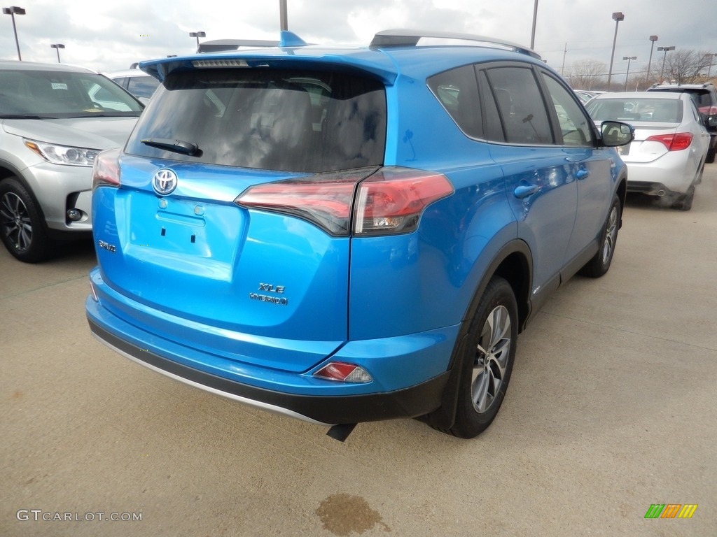 2018 RAV4 XLE AWD Hybrid - Electric Storm Blue / Black photo #2