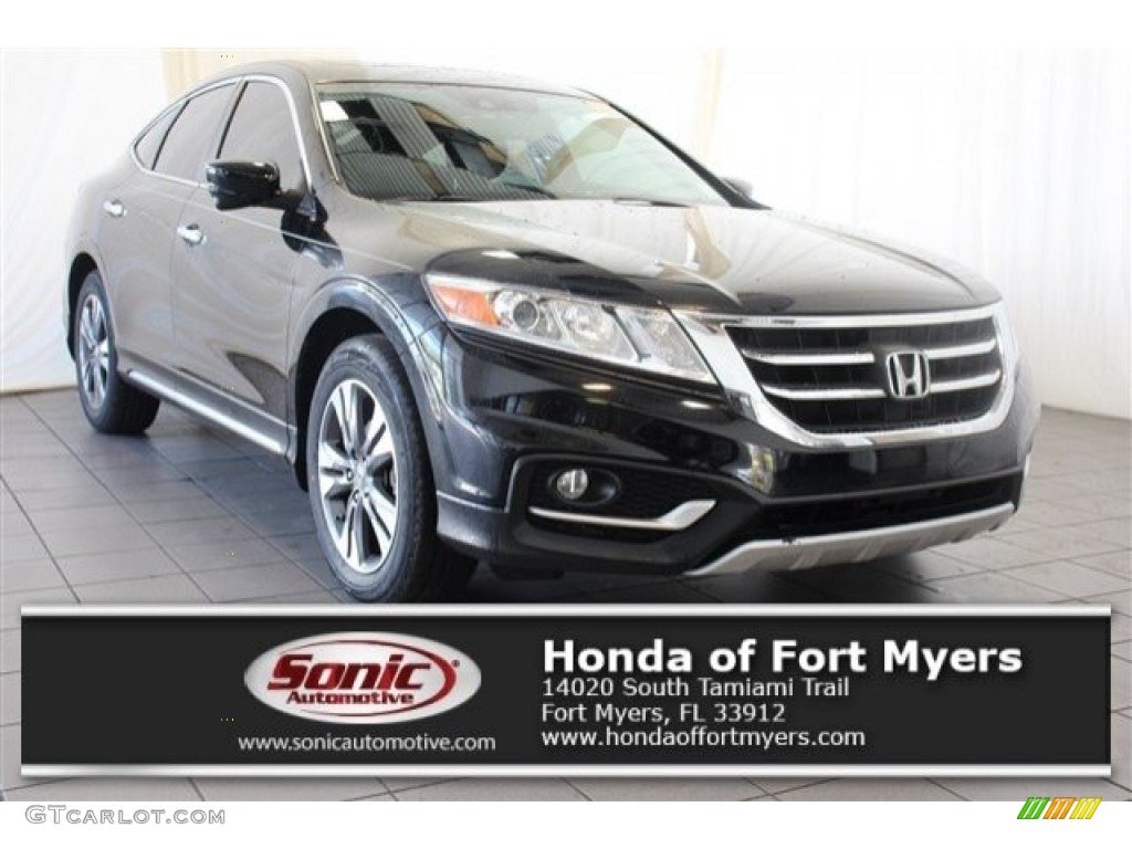 2014 Crosstour EX-L V6 - Crystal Black Pearl / Black photo #1
