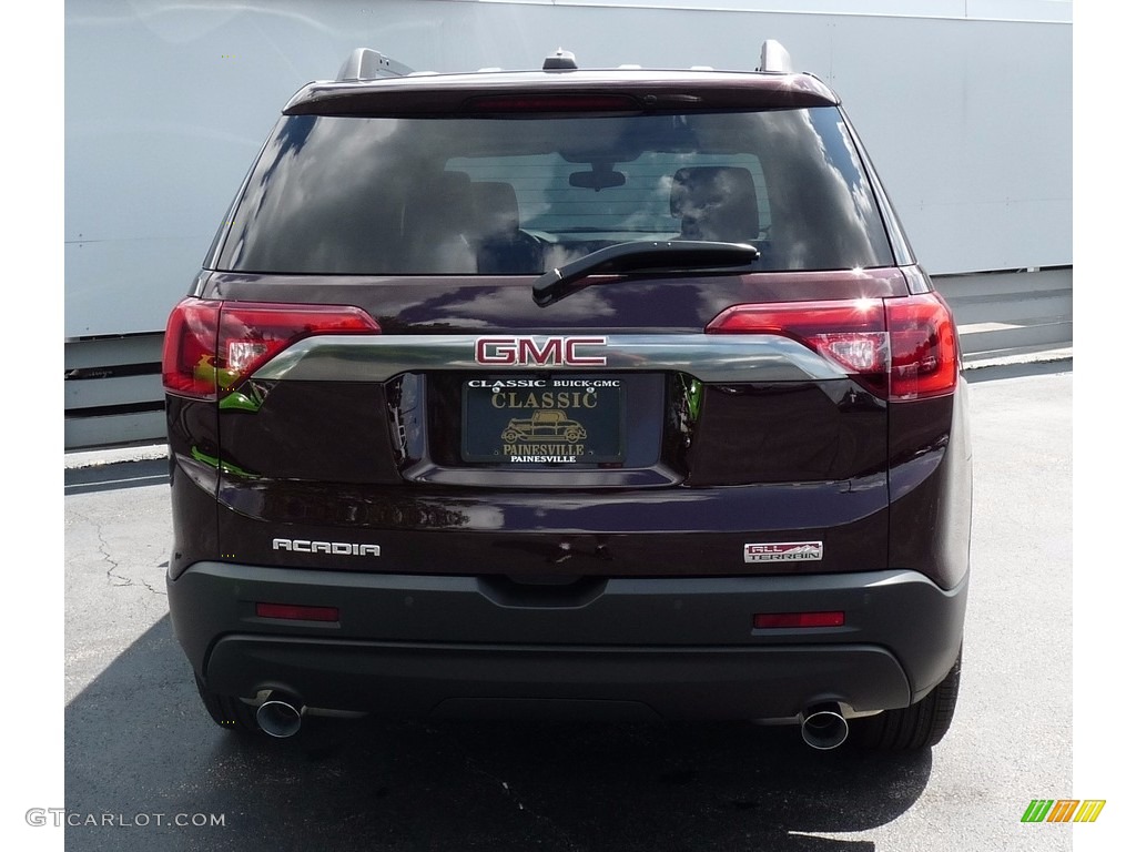 2018 Acadia SLE AWD - Black Cherry Metallic / Jet Black photo #3