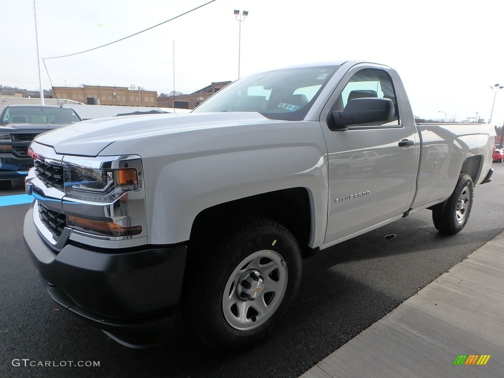 2018 Silverado 1500 WT Regular Cab 4x4 - Summit White / Dark Ash/Jet Black photo #8