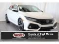 White Orchid Pearl 2018 Honda Civic Sport Touring Hatchback