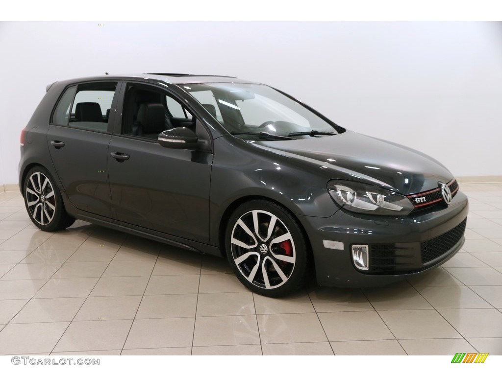 2013 GTI 4 Door Autobahn Edition - Carbon Steel Gray Metallic / Titan Black photo #1