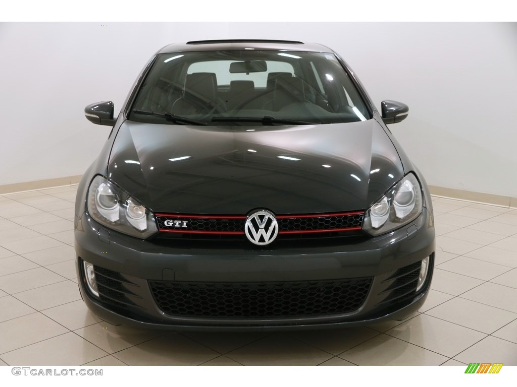 2013 GTI 4 Door Autobahn Edition - Carbon Steel Gray Metallic / Titan Black photo #2