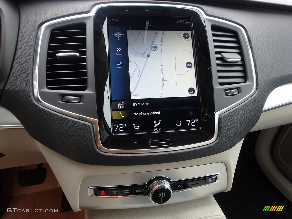 2018 XC90 T6 AWD Momentum - Pine Grey Metallic / Blonde photo #14