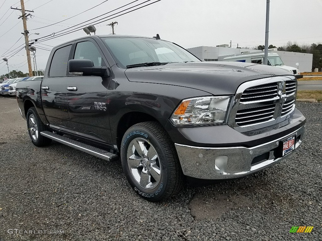2018 1500 Big Horn Crew Cab 4x4 - Granite Crystal Metallic / Black/Diesel Gray photo #1