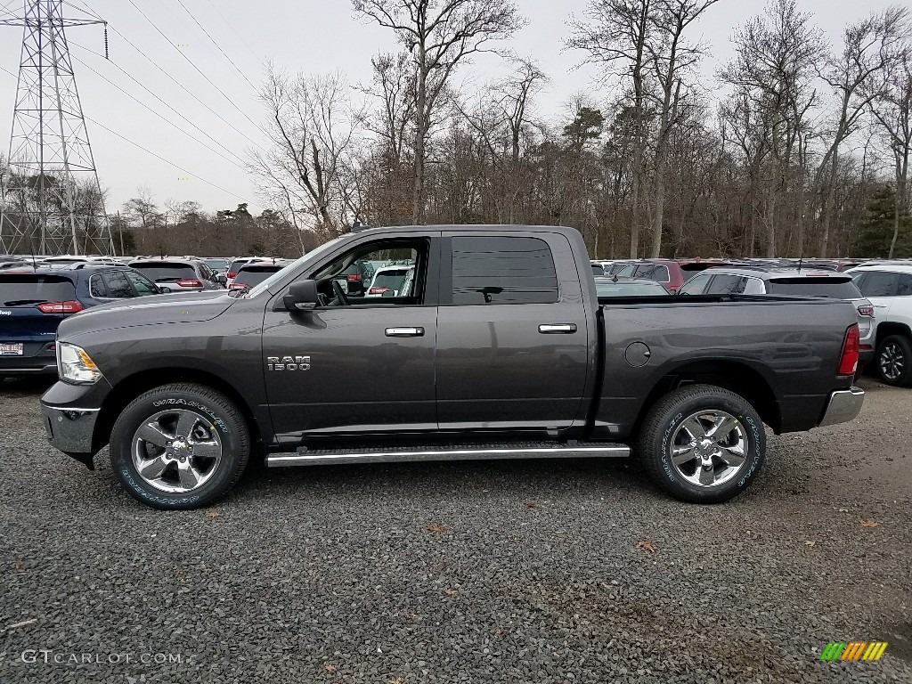 2018 1500 Big Horn Crew Cab 4x4 - Granite Crystal Metallic / Black/Diesel Gray photo #3