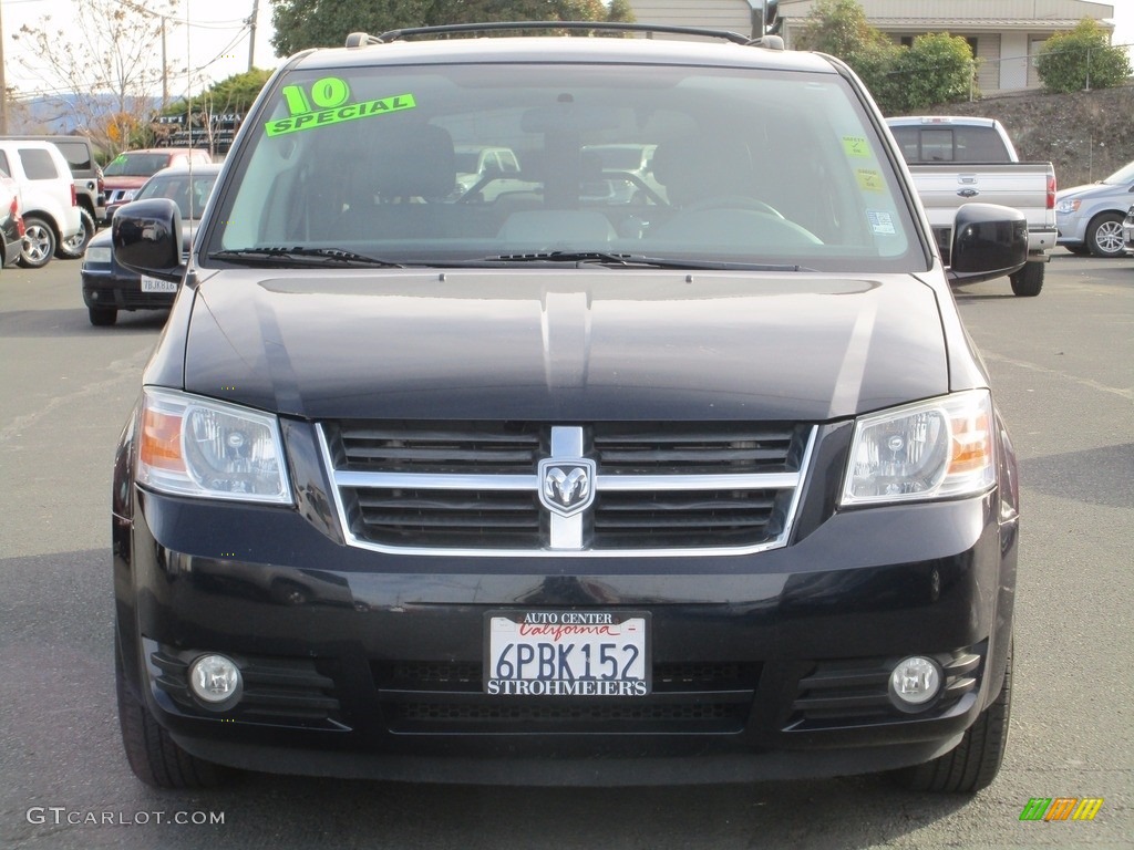 2010 Grand Caravan SXT - Deep Water Blue Pearl Coat / Medium Slate Gray/Light Shale photo #2