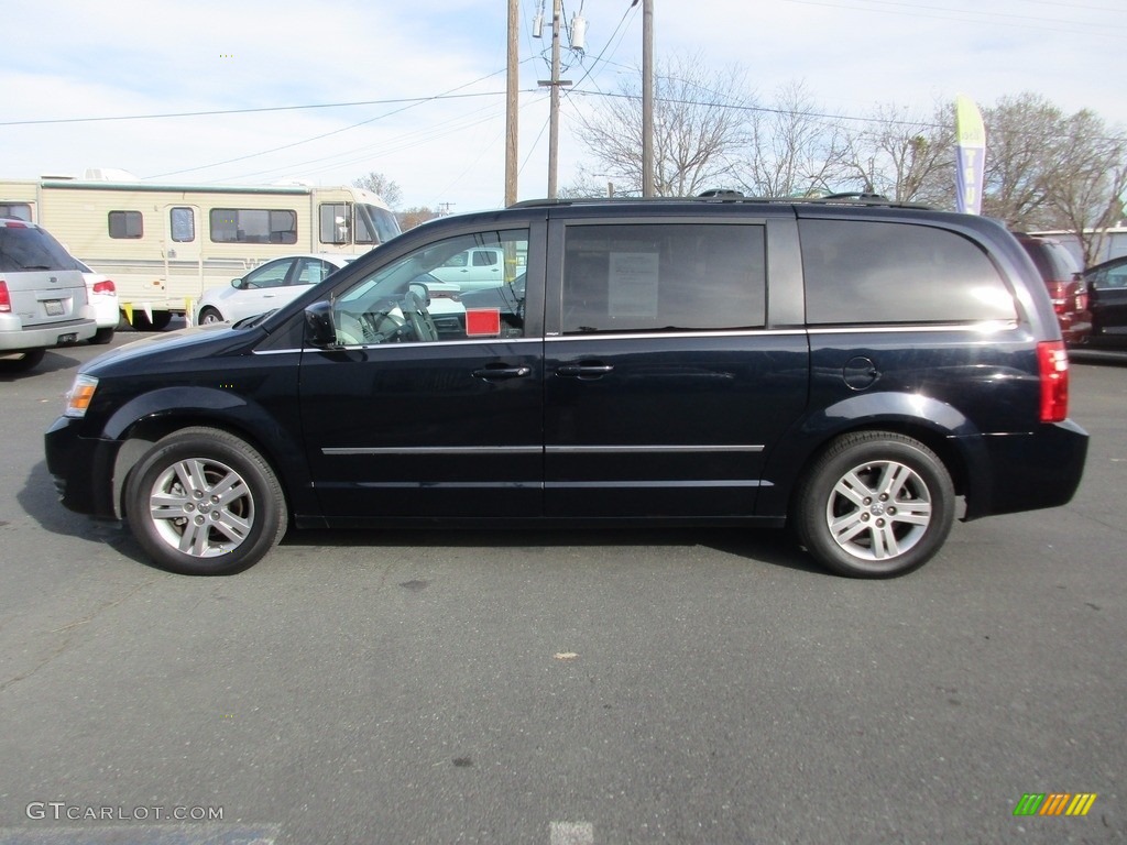 2010 Grand Caravan SXT - Deep Water Blue Pearl Coat / Medium Slate Gray/Light Shale photo #4