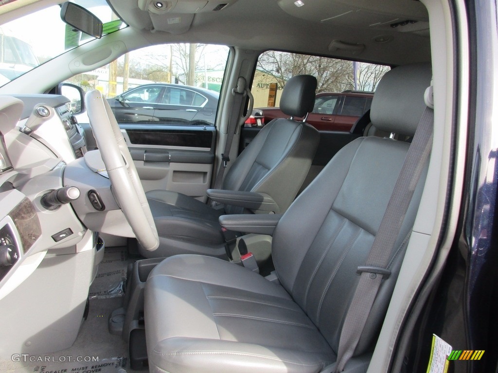 2010 Grand Caravan SXT - Deep Water Blue Pearl Coat / Medium Slate Gray/Light Shale photo #8