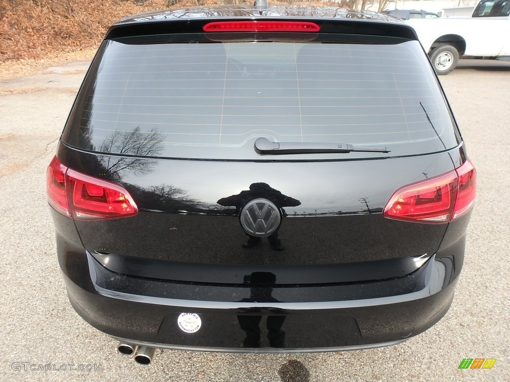 2017 Golf 4 Door 1.8T Wolfsburg - Black / Beige photo #4