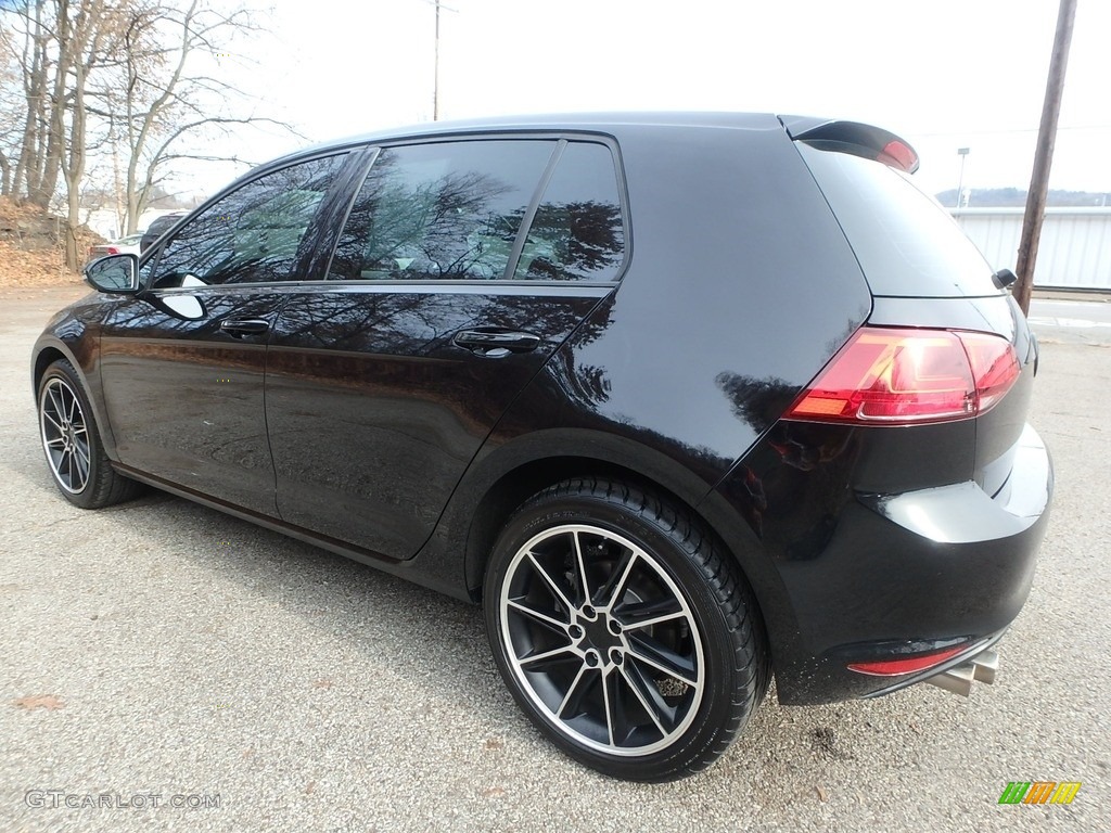2017 Golf 4 Door 1.8T Wolfsburg - Black / Beige photo #6