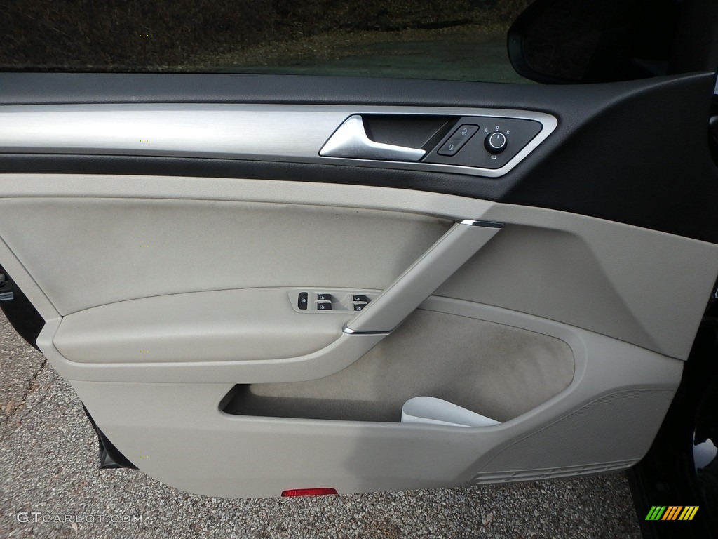 2017 Golf 4 Door 1.8T Wolfsburg - Black / Beige photo #14