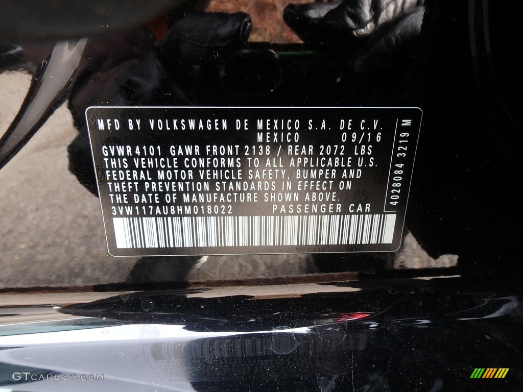 2017 Golf 4 Door 1.8T Wolfsburg - Black / Beige photo #15