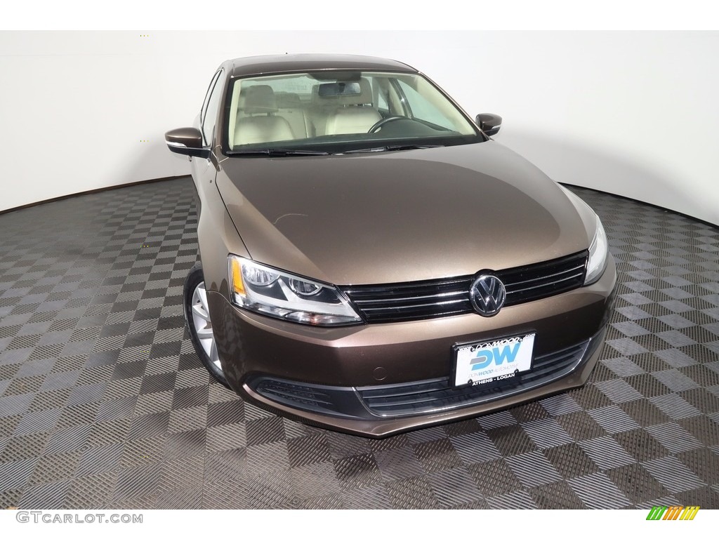 2014 Jetta SE Sedan - Toffee Brown Metallic / Cornsilk Beige photo #3