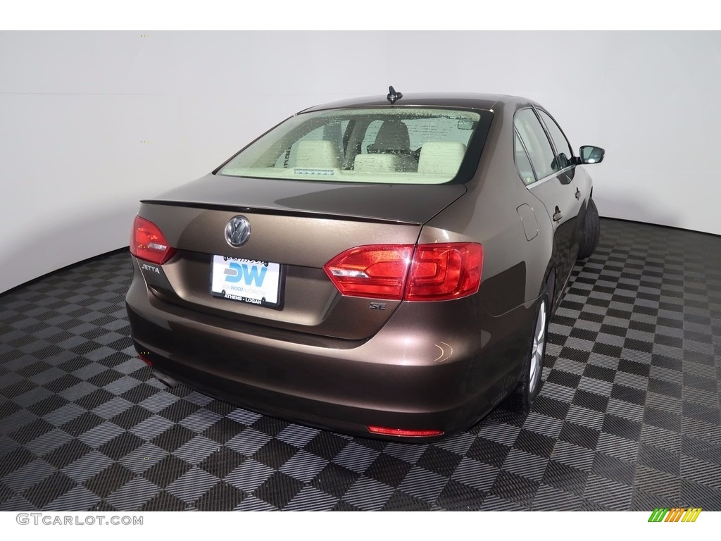 2014 Jetta SE Sedan - Toffee Brown Metallic / Cornsilk Beige photo #10