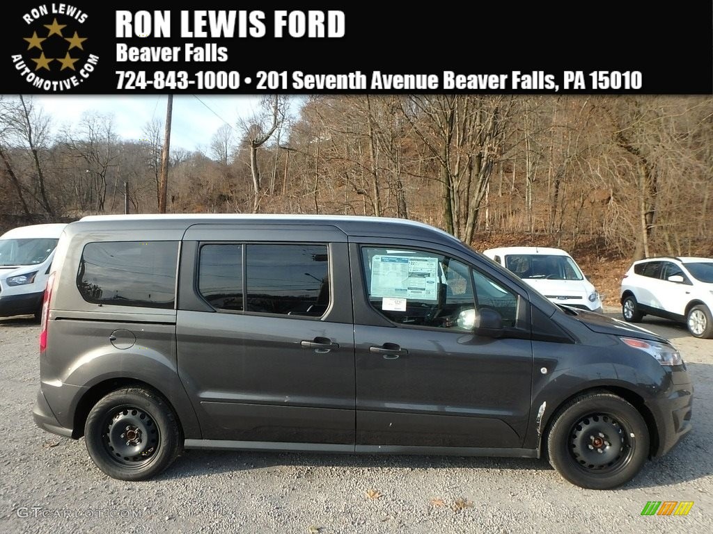2018 Transit Connect XLT Passenger Wagon - Magnetic / Charcoal Black photo #1