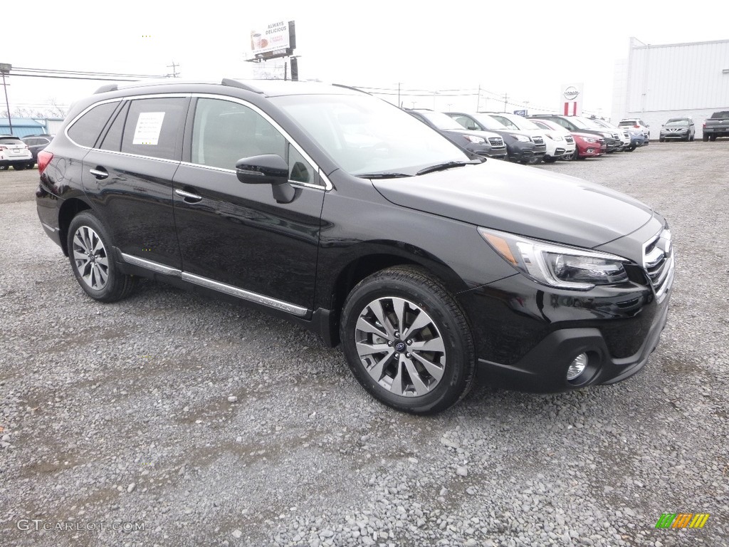 Crystal Black Silica 2018 Subaru Outback 3.6R Touring Exterior Photo #124318241