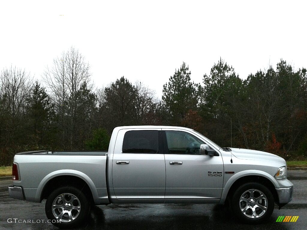 Bright Silver Metallic 2017 Ram 1500 Laramie Crew Cab 4x4 Exterior Photo #124319045