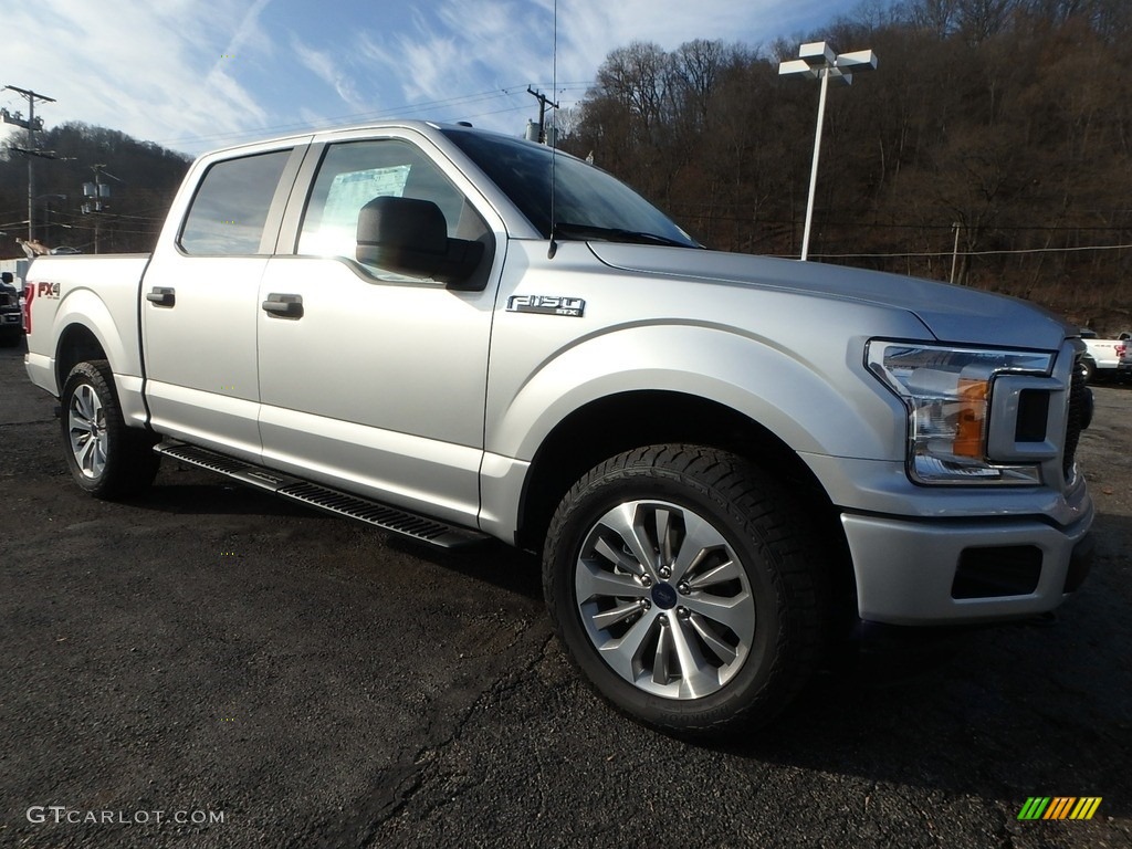 2018 F150 STX SuperCrew 4x4 - Ingot Silver / Black photo #8