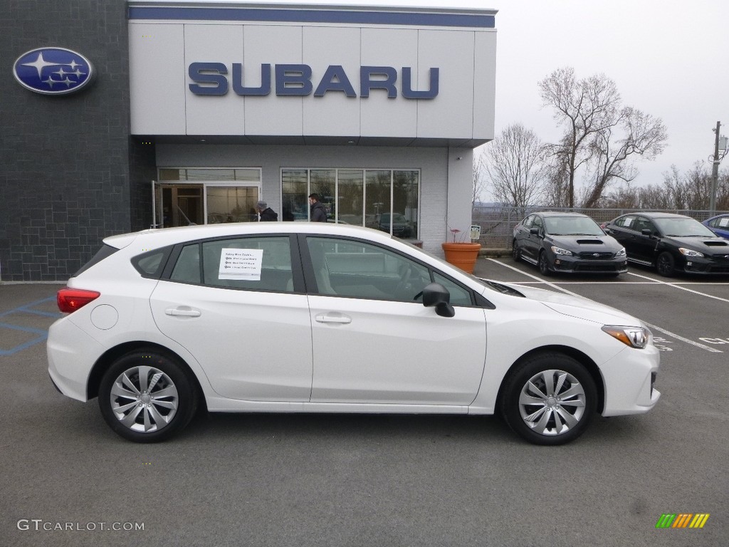 Crystal White Pearl 2018 Subaru Impreza 2.0i 5-Door Exterior Photo #124320611