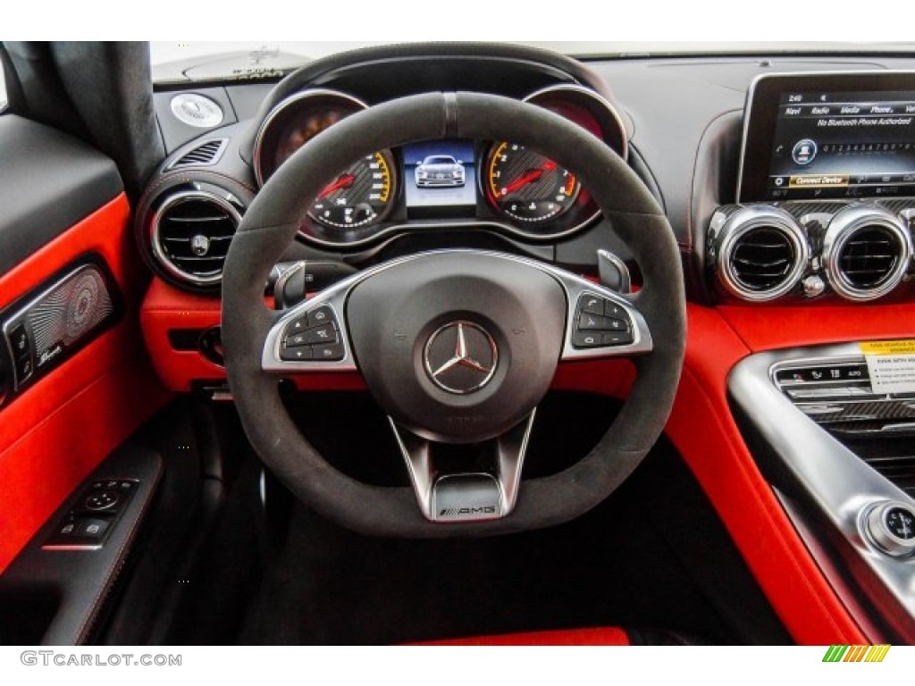 2018 Mercedes-Benz AMG GT S Coupe Red Pepper/Black Steering Wheel Photo #124321247