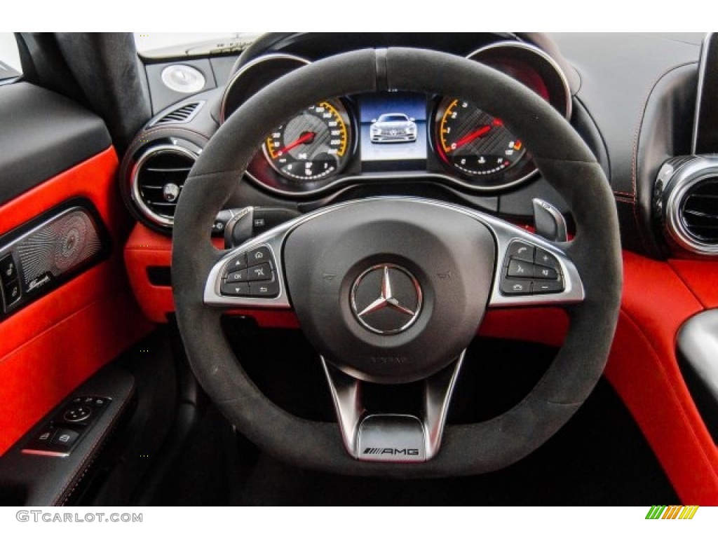 2018 Mercedes-Benz AMG GT S Coupe Red Pepper/Black Steering Wheel Photo #124321448
