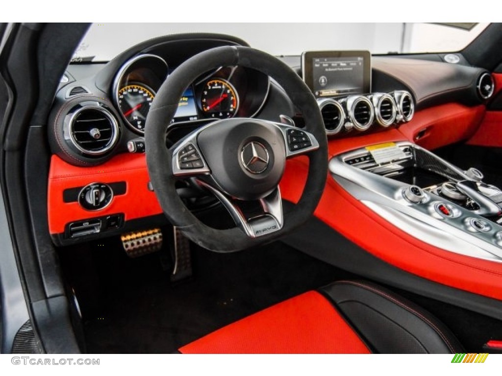 Red Pepper/Black Interior 2018 Mercedes-Benz AMG GT S Coupe Photo #124321526