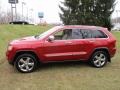 2011 Inferno Red Crystal Pearl Jeep Grand Cherokee Overland 4x4  photo #19