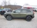Olive Green Pearl 2018 Jeep Cherokee Trailhawk 4x4 Exterior