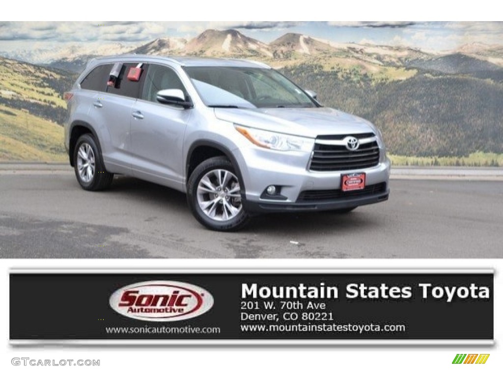 2015 Highlander XLE AWD - Silver Sky Metallic / Black photo #1