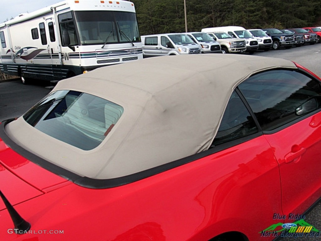 2011 Mustang V6 Convertible - Race Red / Stone photo #10