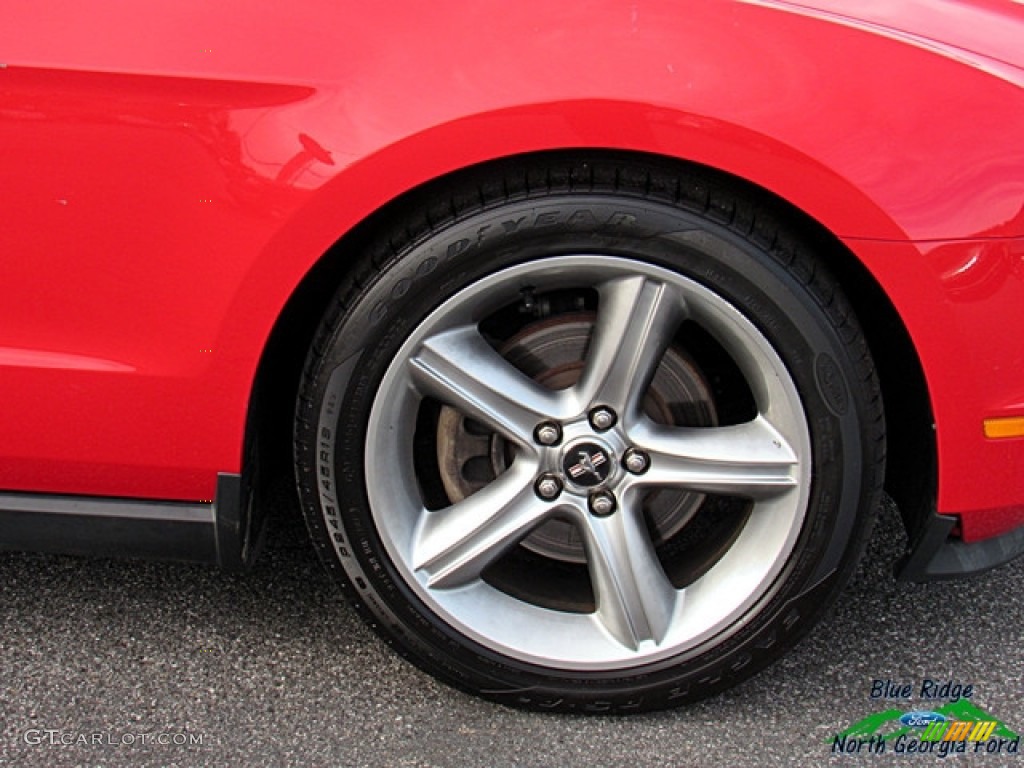 2011 Mustang V6 Convertible - Race Red / Stone photo #11