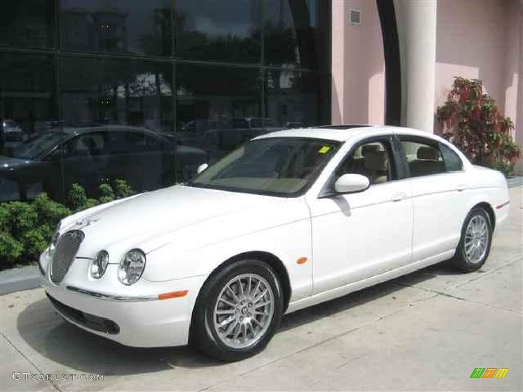 2006 S-Type 3.0 - White Onyx / Champagne photo #1