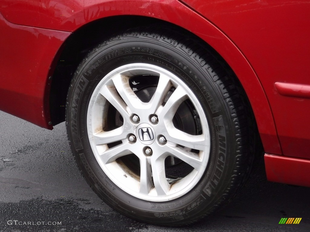 2007 Accord EX-L Sedan - Moroccan Red Pearl / Black photo #3