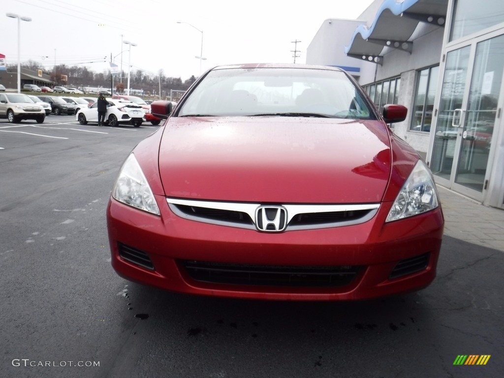 2007 Accord EX-L Sedan - Moroccan Red Pearl / Black photo #5