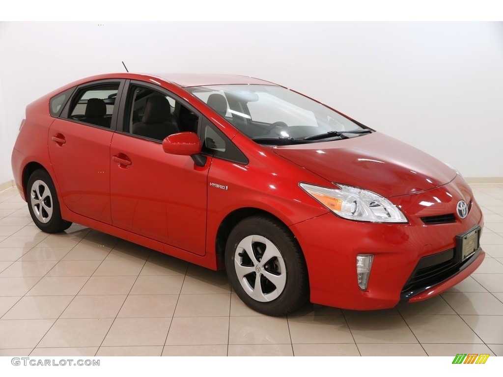 2015 Prius Three Hybrid - Barcelona Red Metallic / Dark Gray photo #1