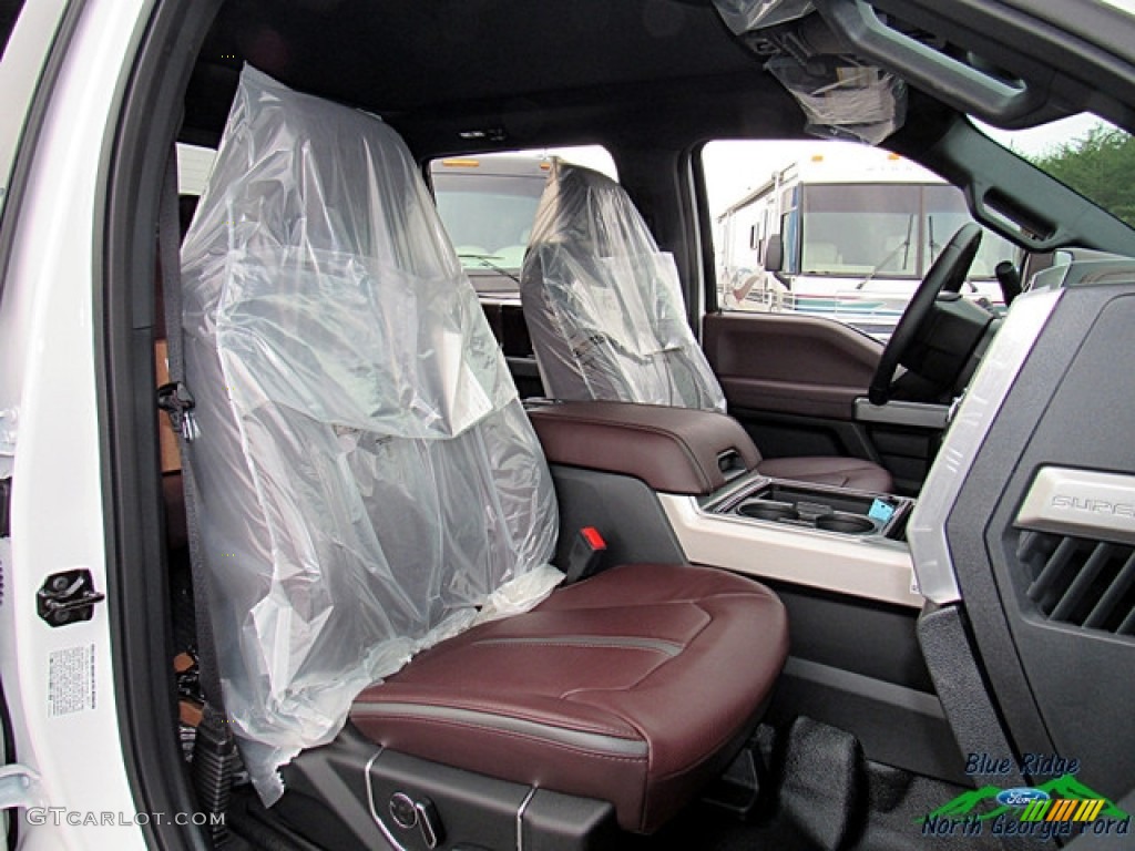 2017 F450 Super Duty Platinum Crew Cab 4x4 - White Platinum / Black/Brunello photo #11