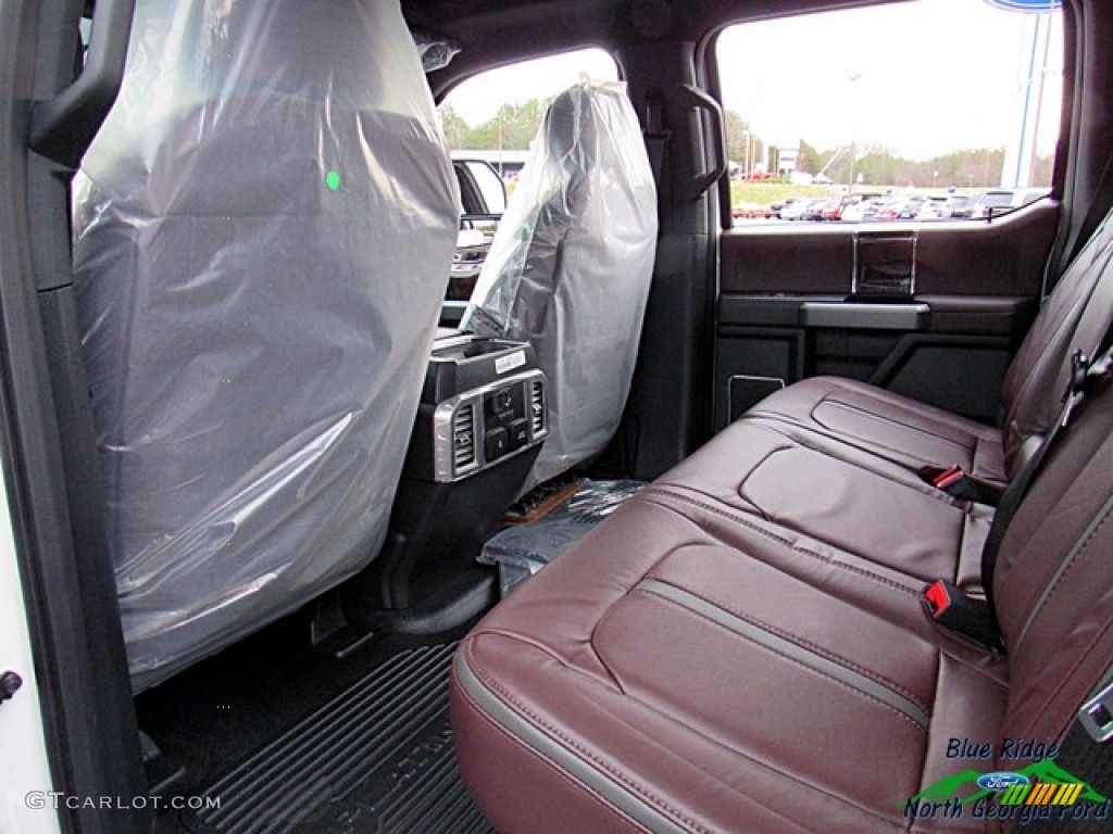 2017 F450 Super Duty Platinum Crew Cab 4x4 - White Platinum / Black/Brunello photo #12