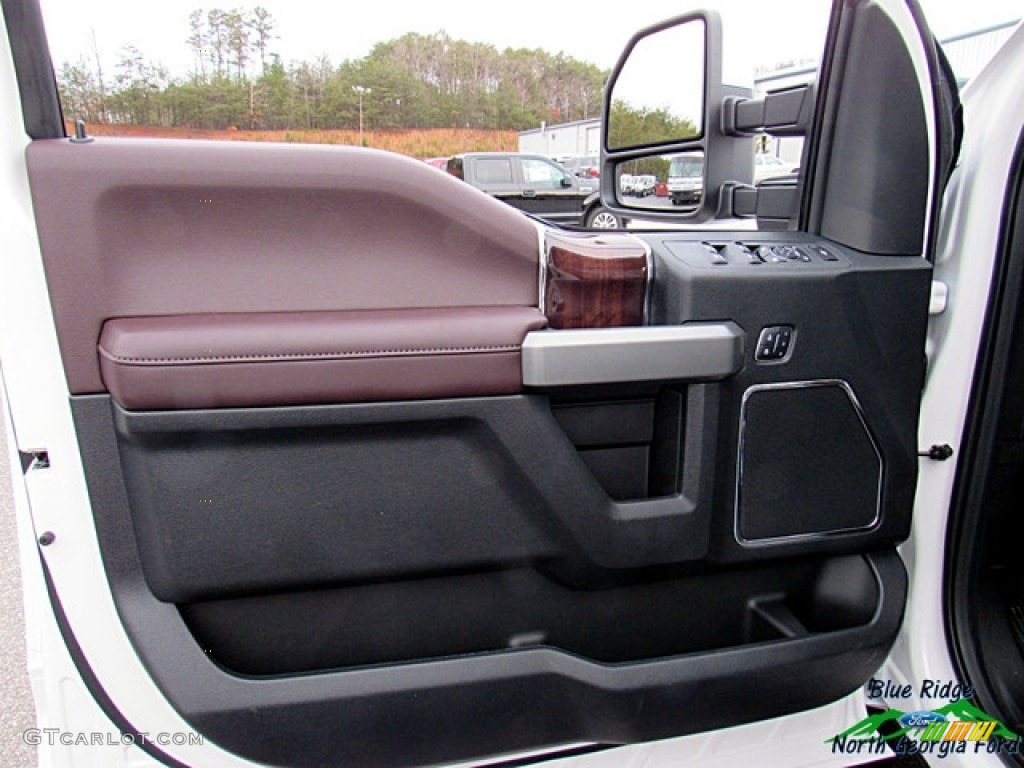 2017 F450 Super Duty Platinum Crew Cab 4x4 - White Platinum / Black/Brunello photo #33