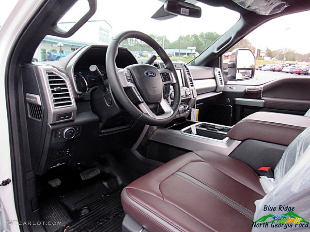 2017 F450 Super Duty Platinum Crew Cab 4x4 - White Platinum / Black/Brunello photo #34