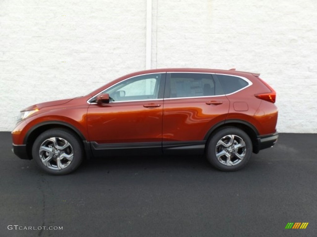 2018 CR-V EX AWD - Molten Lava Pearl / Ivory photo #7