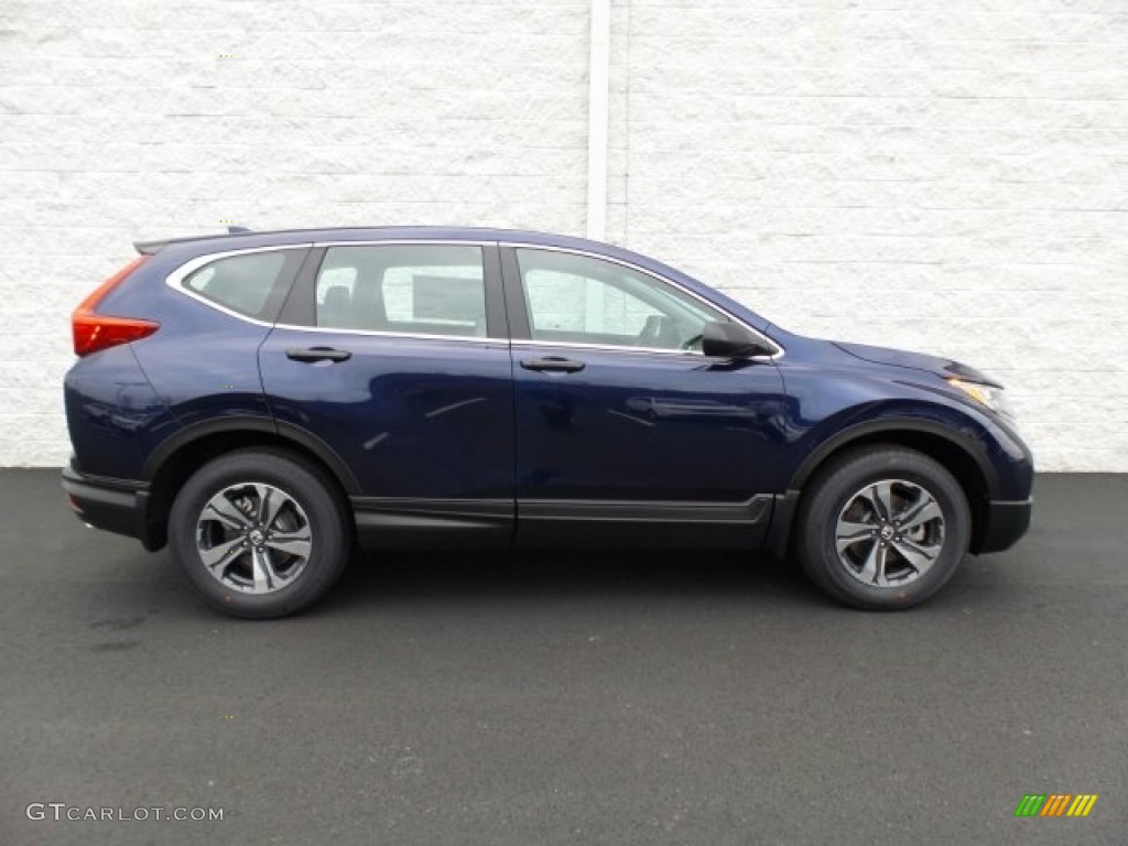 2018 CR-V LX AWD - Obsidian Blue Pearl / Gray photo #2