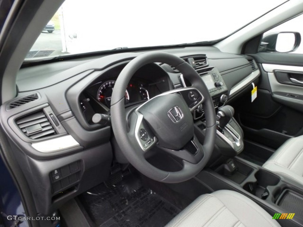 2018 Honda CR-V LX AWD Gray Dashboard Photo #124326203