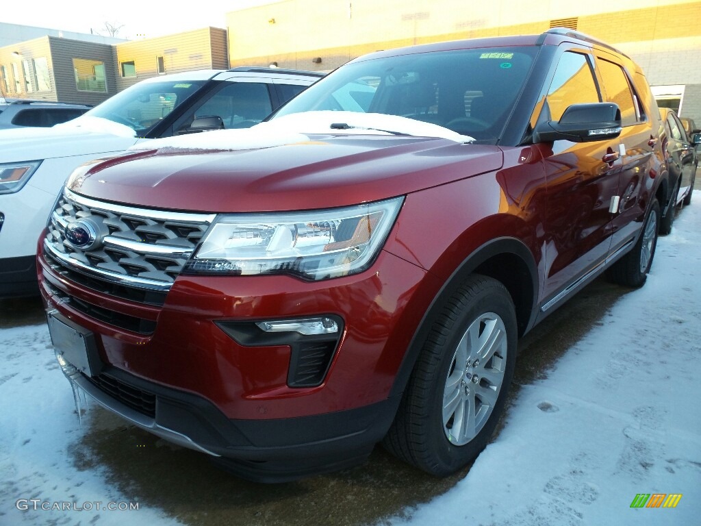 2018 Explorer XLT 4WD - Ruby Red / Ebony Black photo #1