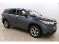 2015 Shoreline Blue Pearl Toyota Highlander XLE AWD  photo #1
