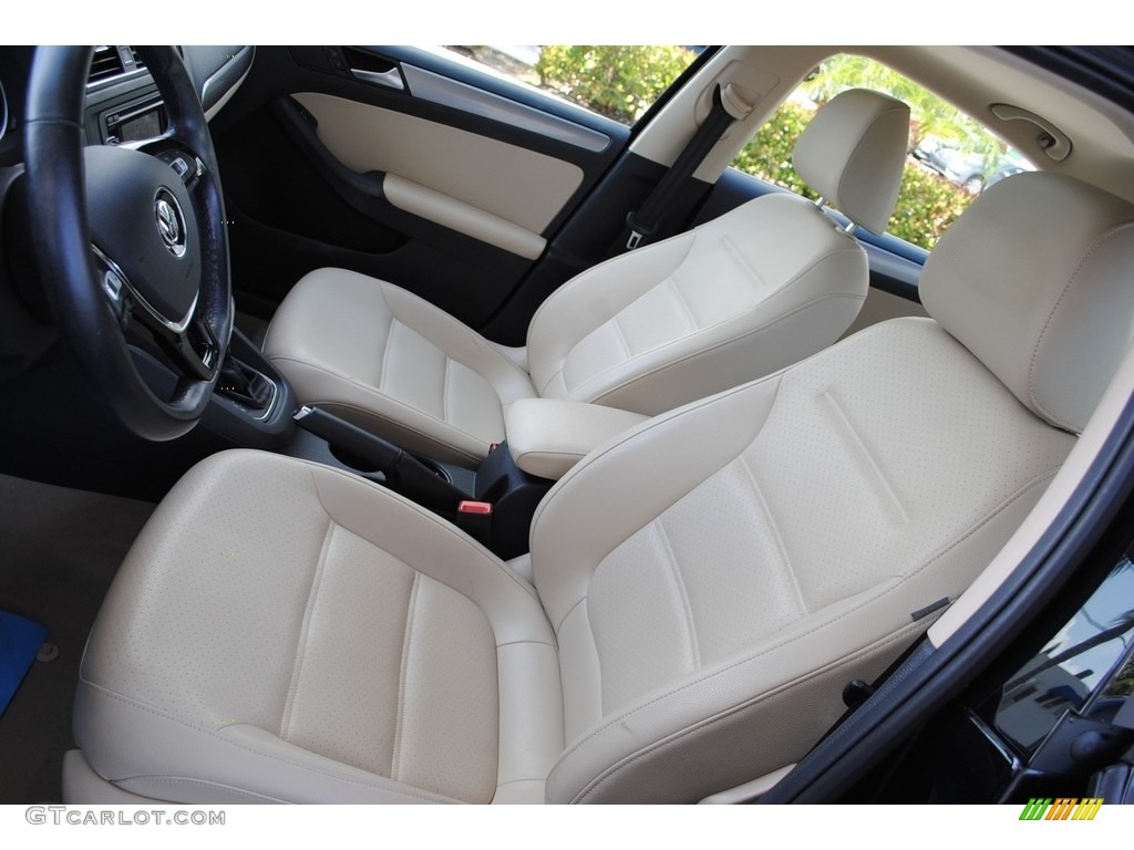 2015 Jetta SE Sedan - Black / Cornsilk Beige photo #15