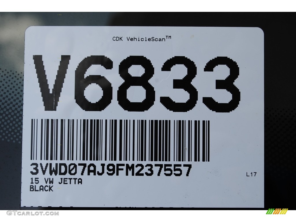 2015 Jetta SE Sedan - Black / Cornsilk Beige photo #20