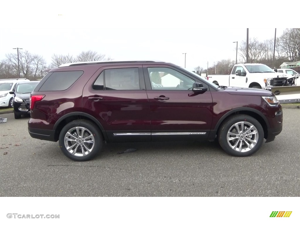 2018 Explorer XLT 4WD - Burgundy Velvet / Ebony Black photo #8